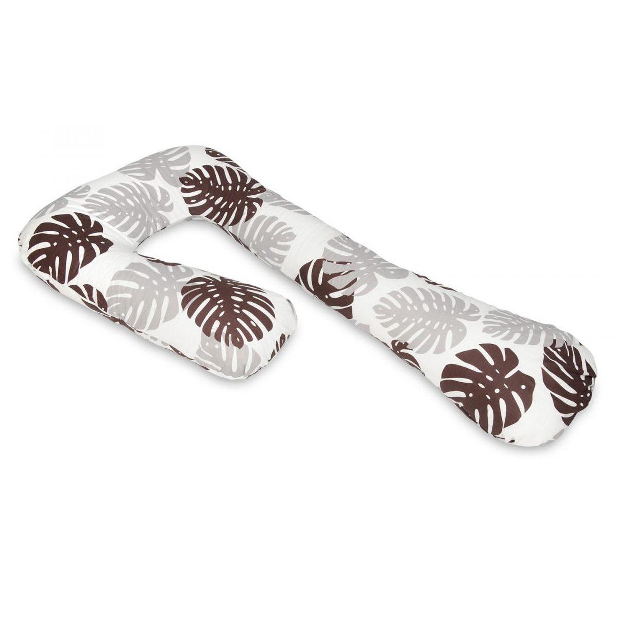 VELINDA Coussin d'accouchement pre/post natal Feuilles grises et marrons