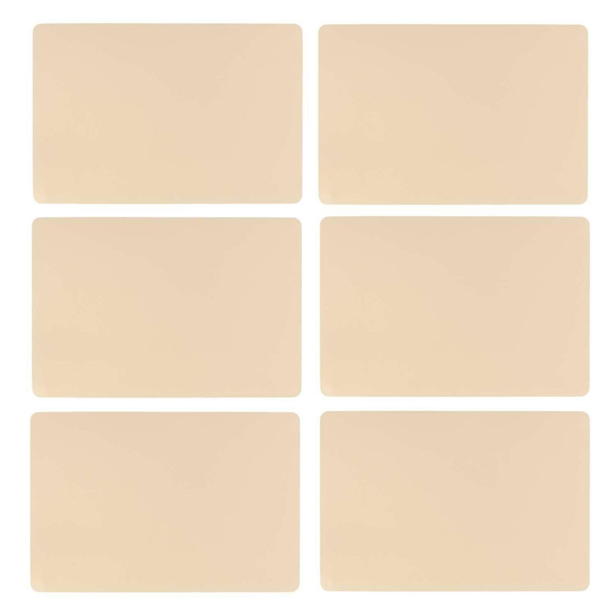 SECRET DE GOURMET Lot de 6 Sets de table rectangulaire Tenor