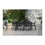 Voir la diapositive 3 : Keter Lots de 6 Fauteuils monoblocs coloris graphite - empilables en resine de synthese - imitation rotin tresse - ALLIBERT BY KETER -