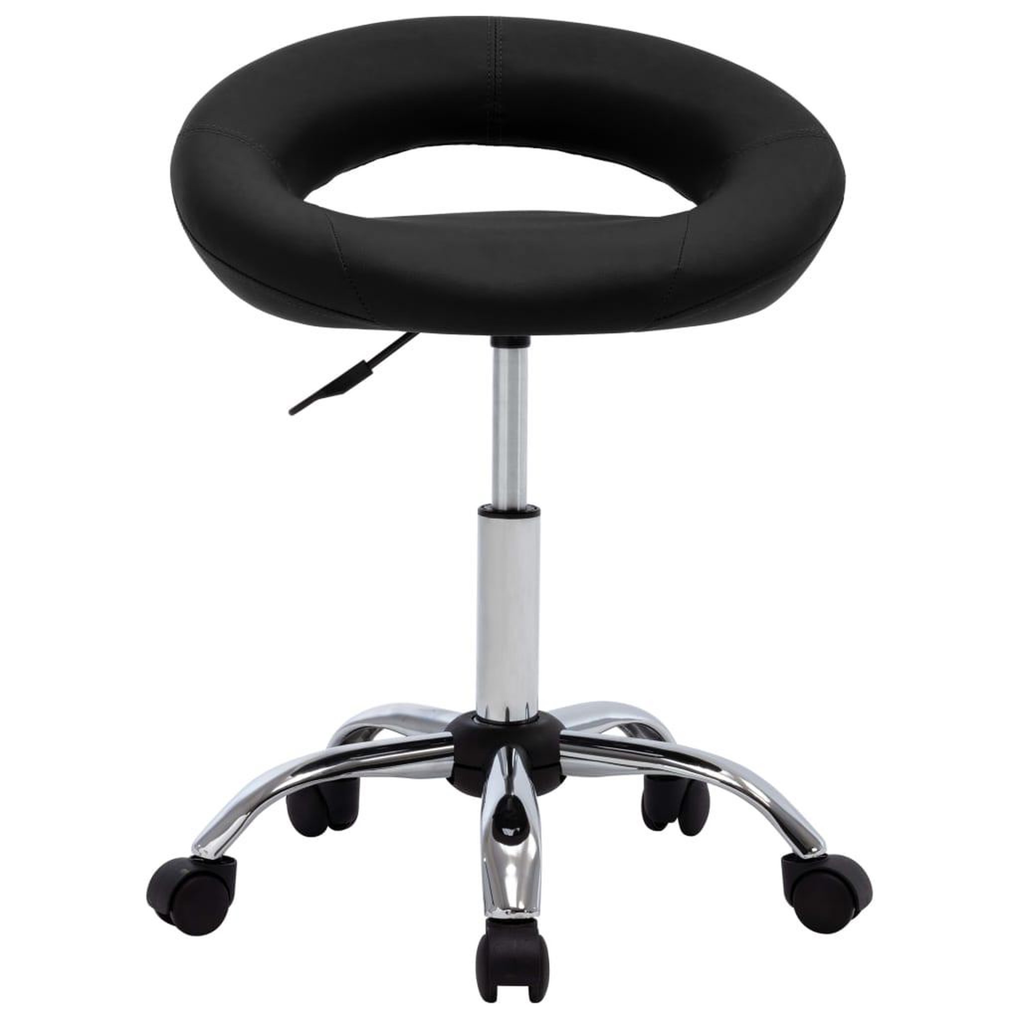 Voir la diapositive 2 : VIDAXL Chaise de travail roulante Noir Similicuir