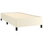 Voir la diapositive 5 : VIDAXL Cadre de lit sans matelas creme 90x200 cm similicuir
