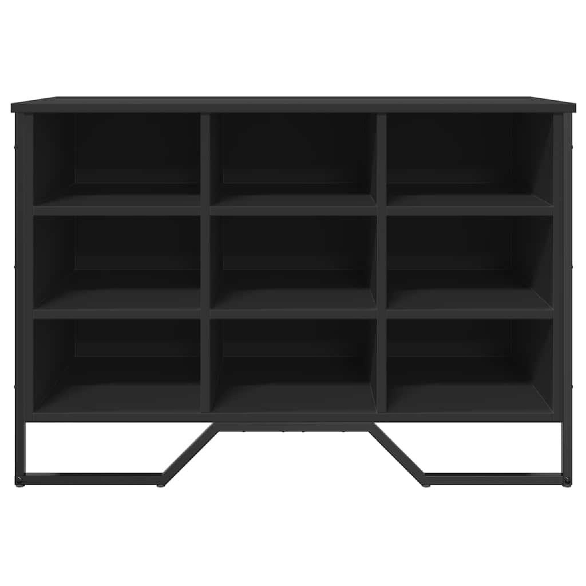 Voir la diapositive 4 : VIDAXL Armoire a chaussures noir 90x38x61,5 cm bois d'ingenierie