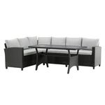 Paris Prix Salon d'Angle de Jardin  Brentwood  230cm Noir