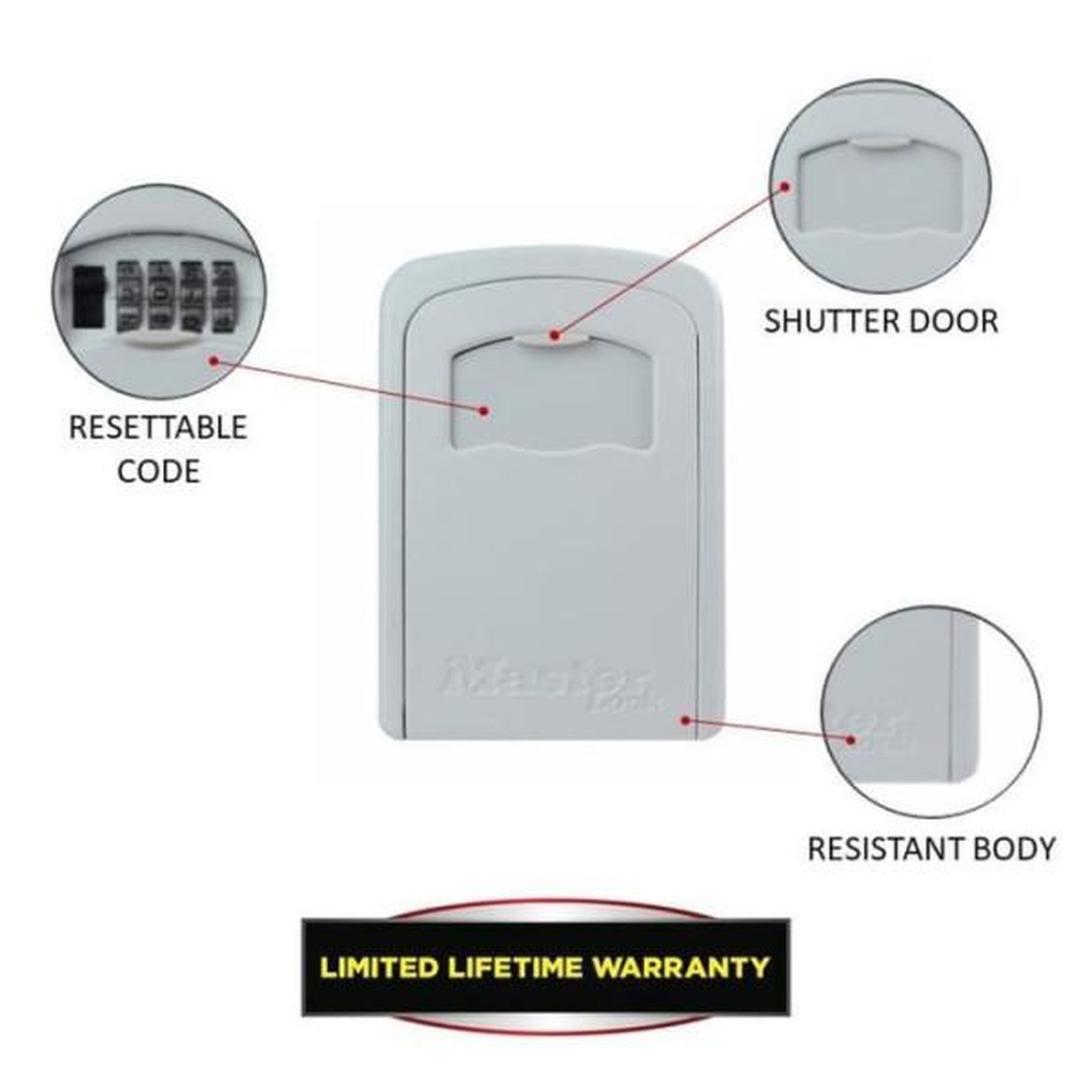 Voir la diapositive 4 : Master lock Armoire de sécurité masterlock boîte a clés 5401eurd format m