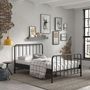 Voir la diapositive 3 : Paris Prix Lit Enfant  Bronxx  140x200cm Noir Mat