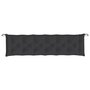 Voir la diapositive 5 : VIDAXL Coussins de banc jardin lot de 2 noir 200x50x7 cm tissu Oxford