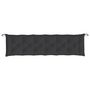 Voir la diapositive 5 : VIDAXL Coussins de banc jardin lot de 2 noir 200x50x7 cm tissu Oxford