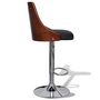 Voir la diapositive 4 : VIDAXL Tabourets de bar lot de 2 bois courbe et tissu
