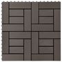 Voir la diapositive 1 : VIDAXL Carreau de terrasse 11 pcs WPC 30 x 30 cm 1 m^2 Marron fonce