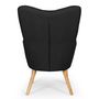 Voir la diapositive 4 : Paris Prix Fauteuil Scandinave  Aimee  67cm Noir