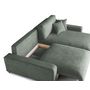 Voir la diapositive 4 : LISA DESIGN Pivoine - canapé d'angle réversible - 4 places - convertible avec coffre - en velours texturé