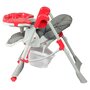 Voir la diapositive 5 : BAMBISOL Chaise haute bébé rouge/gris Carrousel 
