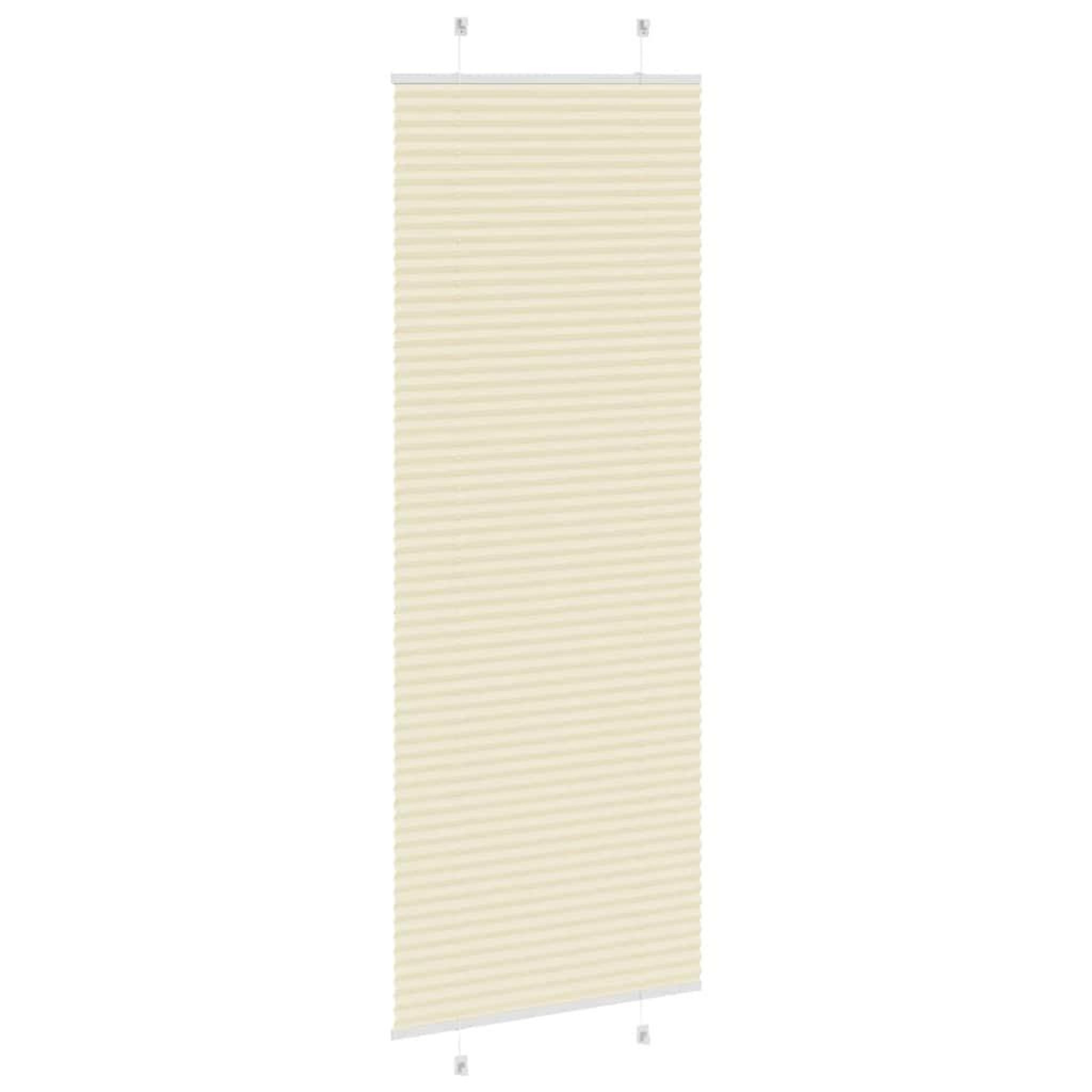 Voir la diapositive 4 : VIDAXL Store plisse creme 70x200 cm largeur du tissu 69,4 cm polyester
