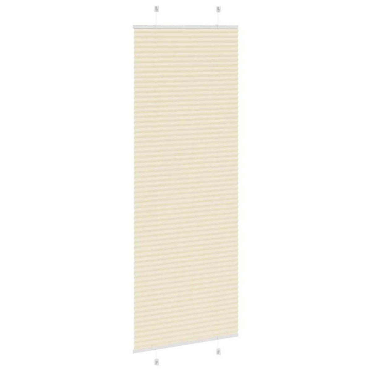 VIDAXL Store plisse creme 70x200 cm largeur du tissu 69,4 cm polyester