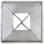 Voir la diapositive 5 : VIDAXL Piquets au sol 2 pcs Argente 7x7x90 cm Acier galvanise