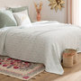 Voir la diapositive 3 : ATMOSPHERA Dessus de Lit Jacquard  Wild Romance  240x260cm Bleu Clair