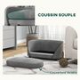 Voir la diapositive 5 : PAWHUT Canapé pour chien design - coussin déhoussable - dim. 67L x 43l x 31H cm - velours gris