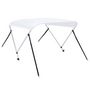 Voir la diapositive 5 : VIDAXL Auvent bimini a 2 arceaux Blanc 180x130x110 cm