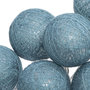 Voir la diapositive 2 : ATMOSPHERA Guirlande LED 10 boules - Bleu canard