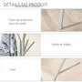 HOMCOM HOMCOM Porte-manteau trépied design contemporain branches étagère + 9 patères dim. 45L x 45l x 180H cm métal gris clair