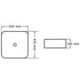 Voir la diapositive 6 : VIDAXL Lavabo 42,5x42,5x14,5 cm Ceramique Blanc
