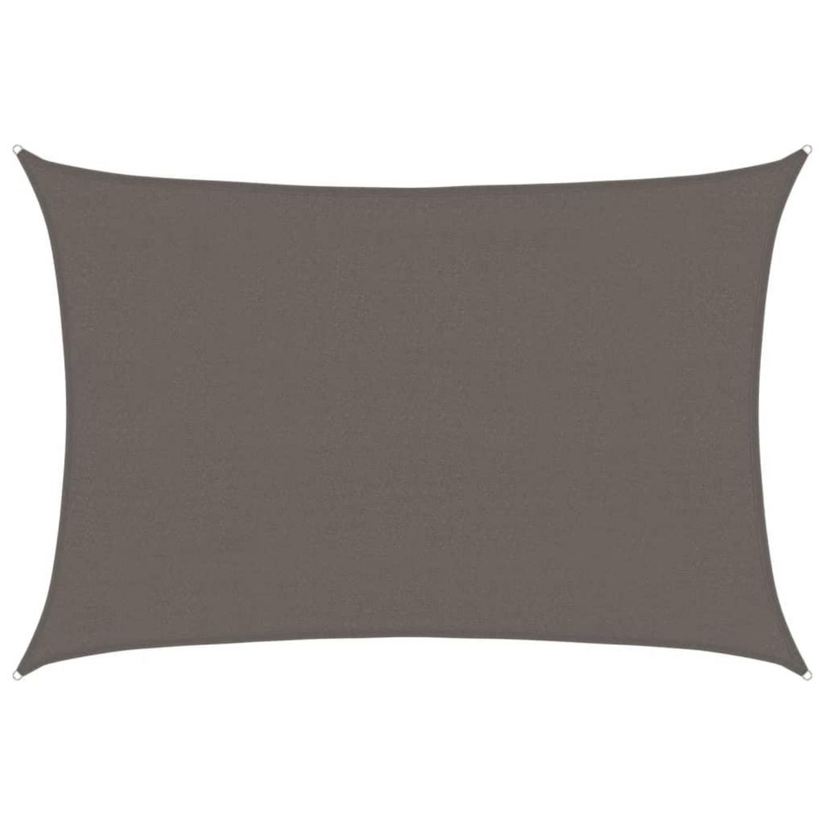 VIDAXL Voile d'ombrage 160 g/m^2 Anthracite 4x5 m PEHD