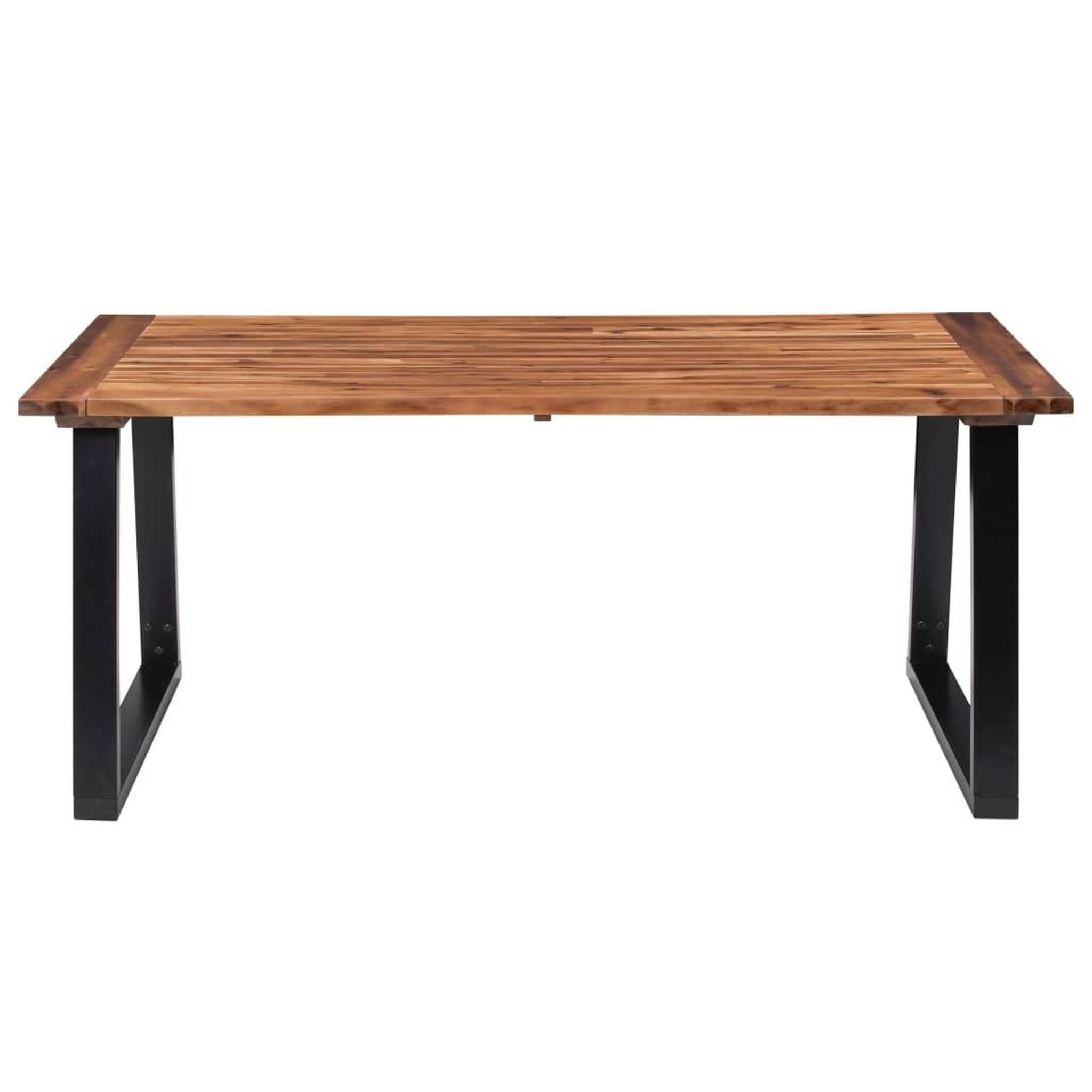 Voir la diapositive 2 : VIDAXL Table a manger Bois d'acacia massif 180x90 cm