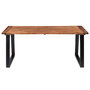 Voir la diapositive 2 : VIDAXL Table a manger Bois d'acacia massif 180x90 cm