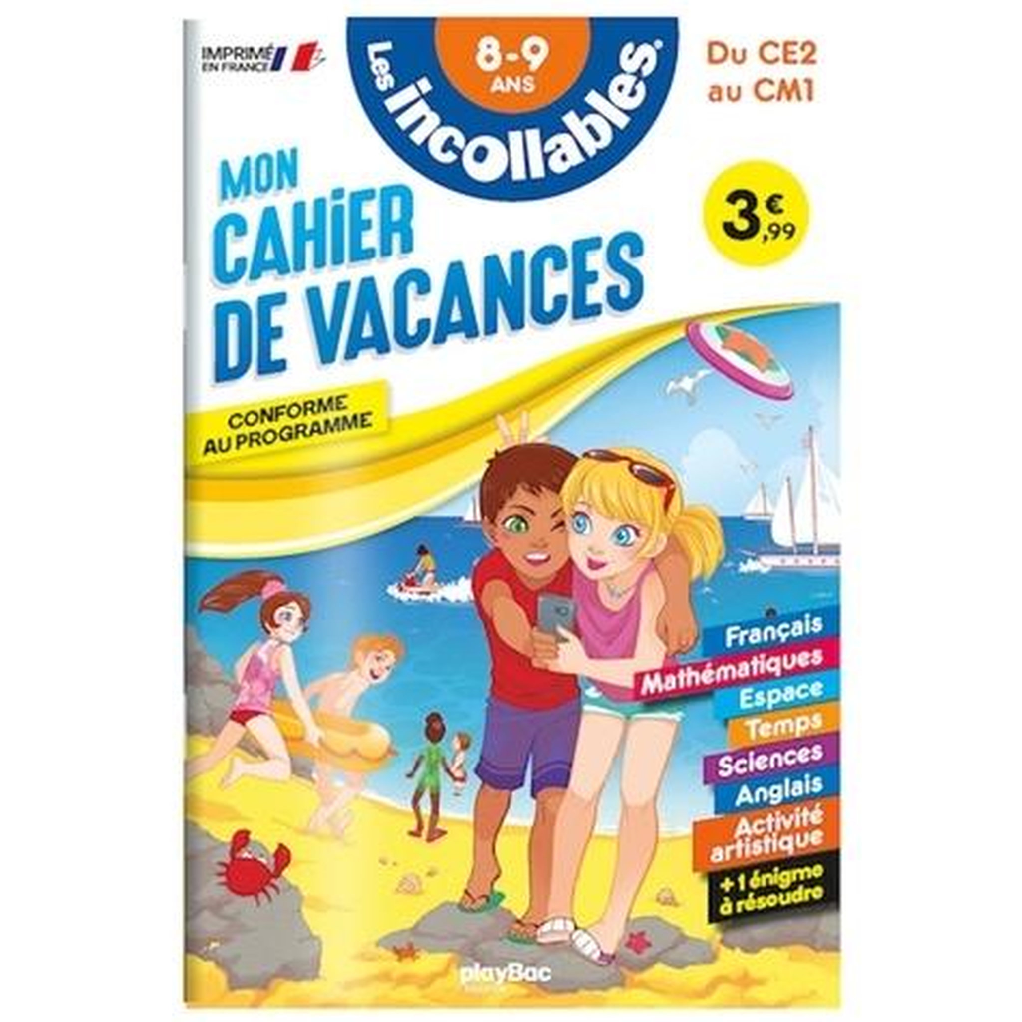 MON CAHIER DE VACANCES DU CE2 AU CM1. 8-9 ANS, Play Bac