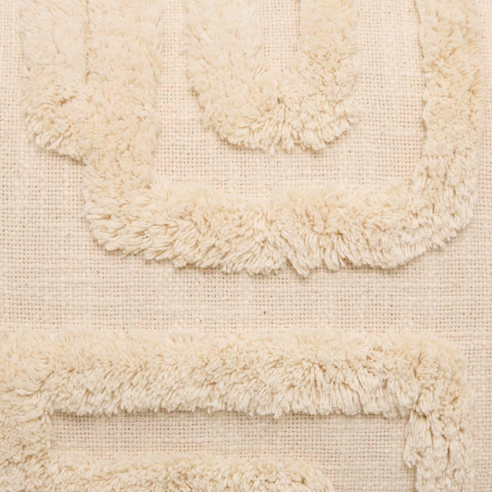 Voir la diapositive 4 : ATMOSPHERA Coussin déco tufté  hawki  38x58cm naturel