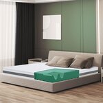 THE WHITE STONE Matelas 70 x 140 Orthopédique Antibactérienne | Hauteur 16 cm | Revêtement 3D Air en Fibre Hypoallergénique. Coloris disponibles : Bicolore