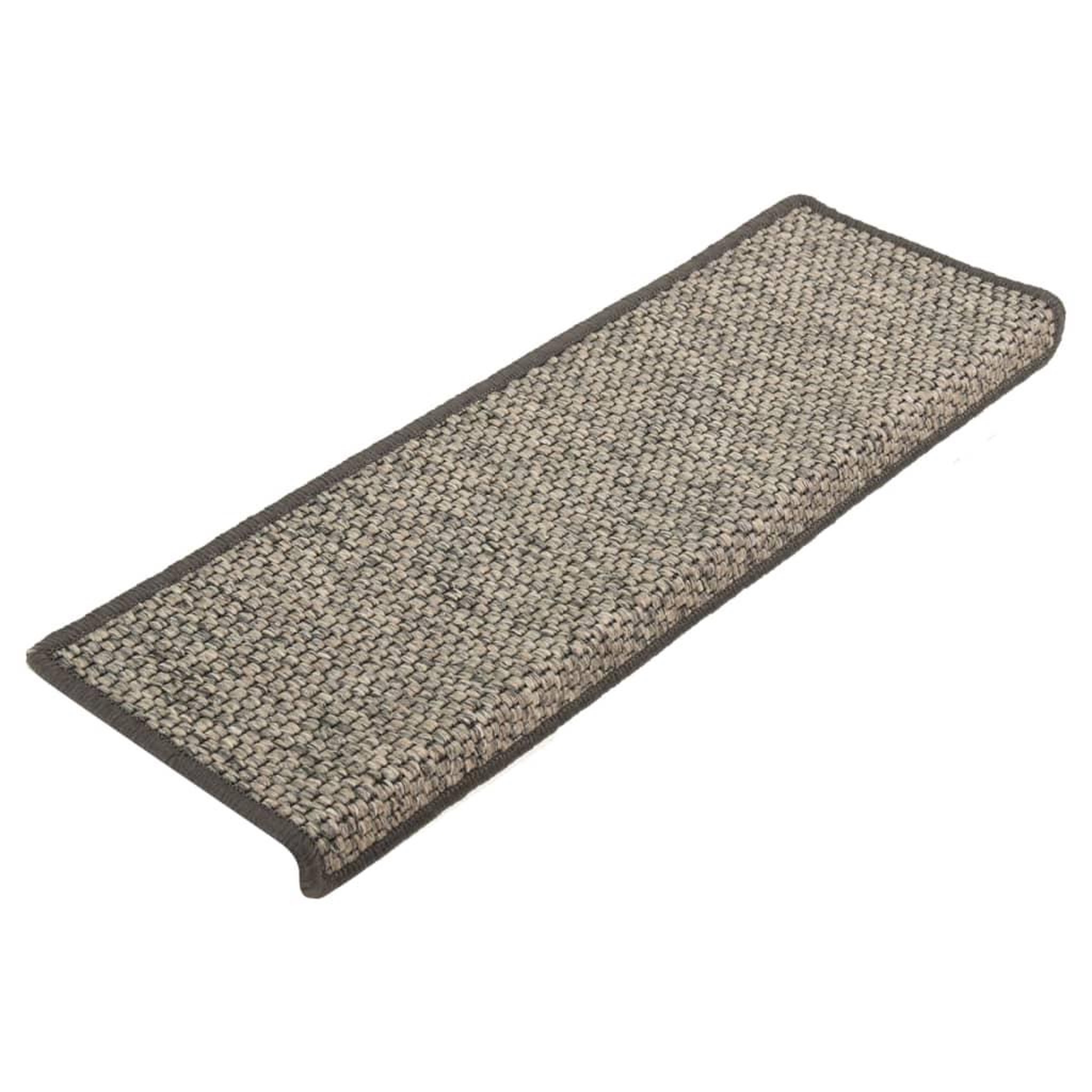 Voir la diapositive 3 : VIDAXL Tapis d'escalier autocollants 15 pcs 65x21x4 cm Gris et beige