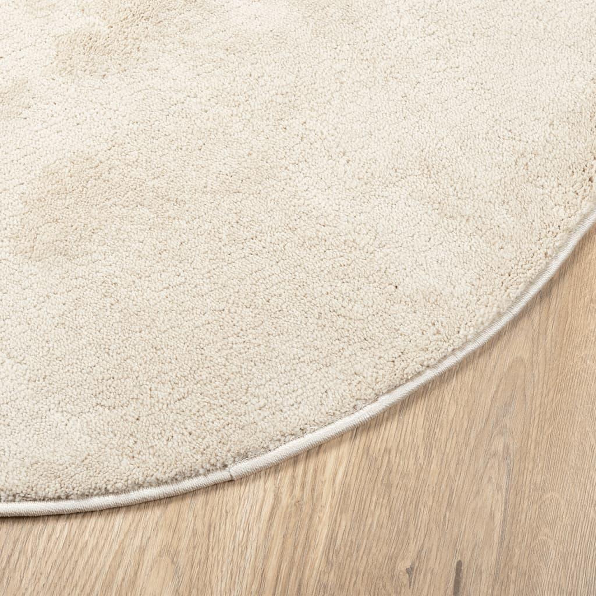 Voir la diapositive 4 : VIDAXL Tapis OVIEDO a poils courts beige Ø 120 cm