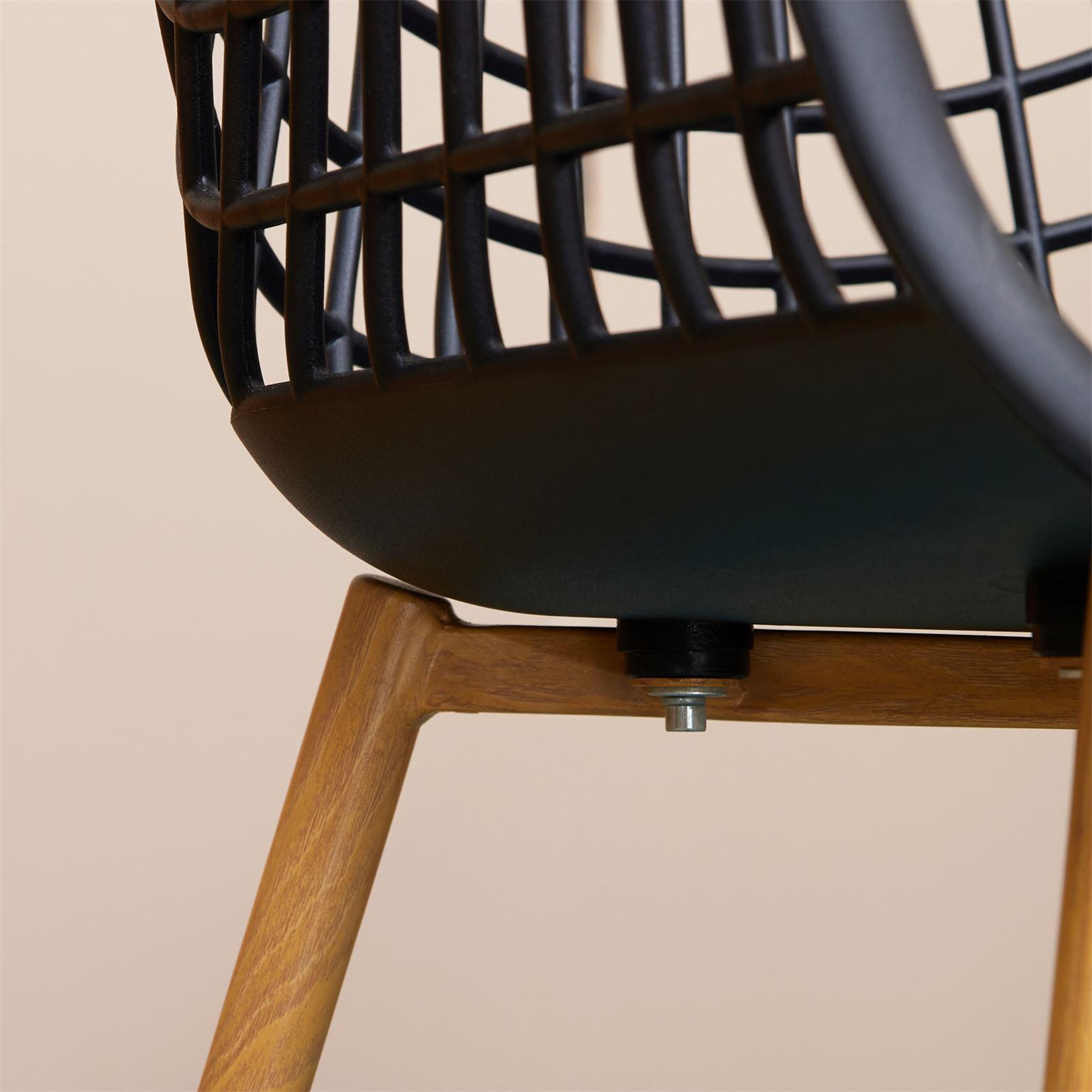 Voir la diapositive 6 : IDIMEX Lot de 4 chaises LUCIA, en plastique