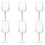 Voir la diapositive 1 : SECRET DE GOURMET Lot de 6 Verres à Vin  Flora  34cl Transparent