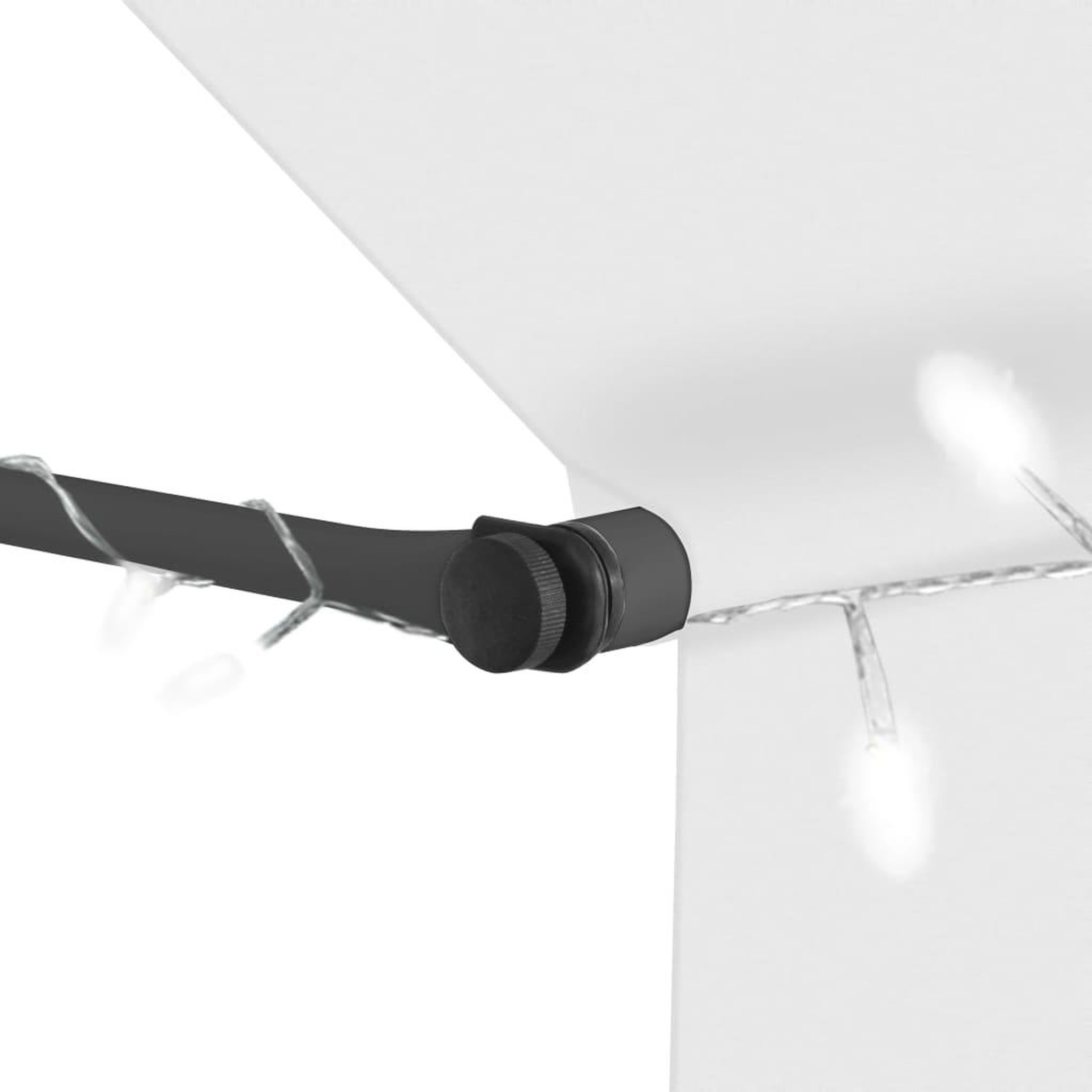 Voir la diapositive 5 : VIDAXL Auvent manuel retractable avec LED 200 cm Creme