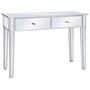 Voir la diapositive 1 : VIDAXL Table console miroir MDF et verre 106,5 x 38 x 76,5 cm