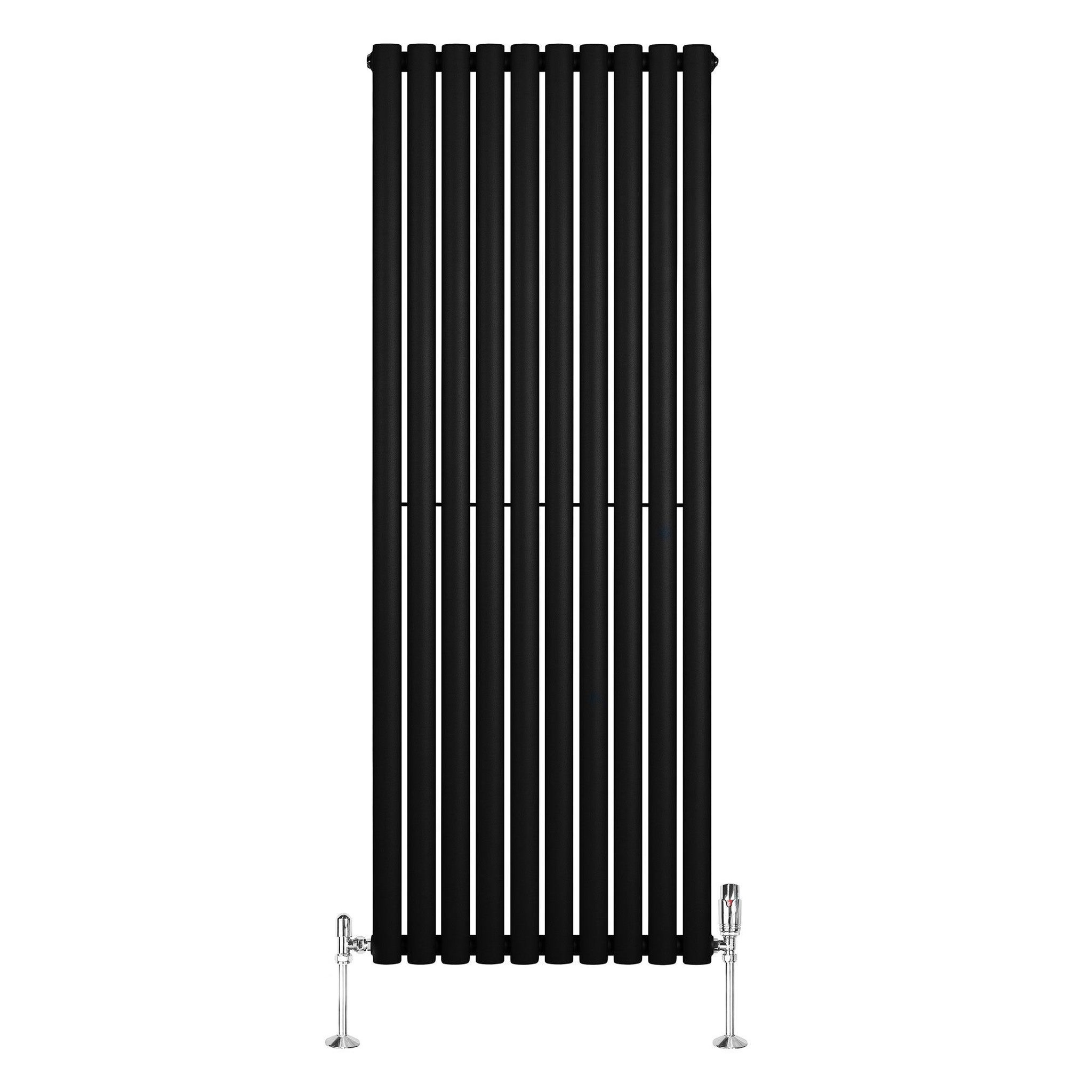 Voir la diapositive 2 : MONSTERSHOP Radiateur à colonnes ovales & vannes, 1 panneau - 1600 x 600 mm