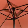 VIDAXL Parasol avec mat en metal 300 x 200 cm Terre cuite