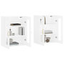 Voir la diapositive 3 : VIDAXL Armoires murales 2 pcs blanc bois d'ingenierie