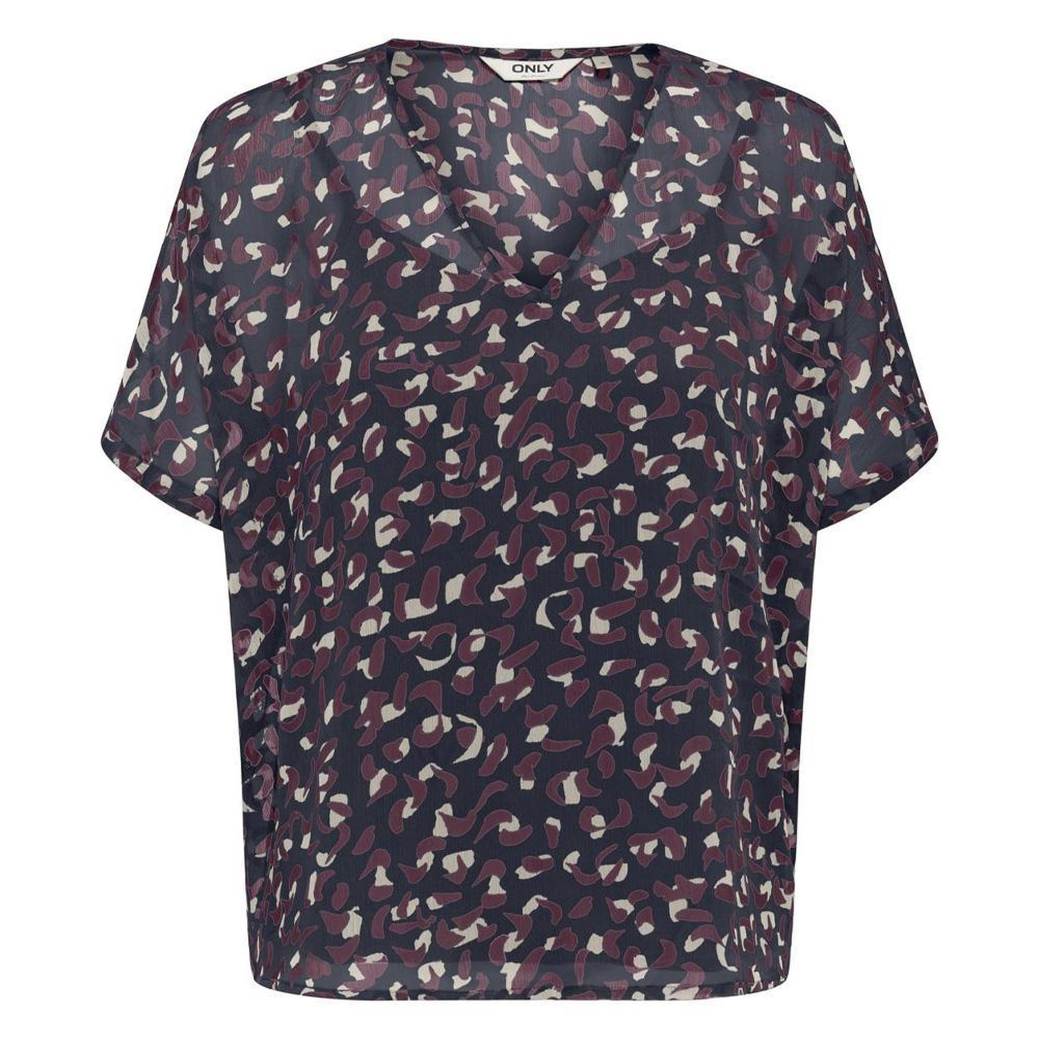 Only Blouse Marine/Bordeaux Femme Only Tasha. Coloris disponibles : Bleu