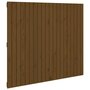 Voir la diapositive 2 : VIDAXL Tete de lit murale Marron miel 127,5x3x110cm Bois massif de pin