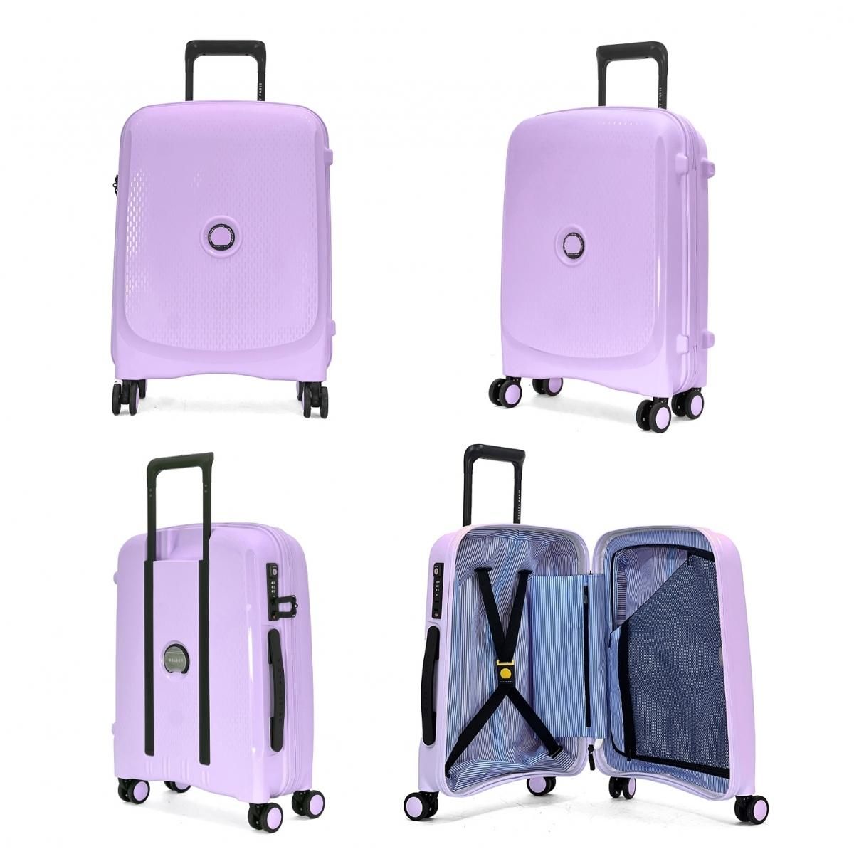 Delsey Lot 2 valises rigides Beaumont cabine 55cm et soute 76cm TSA