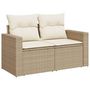 Voir la diapositive 3 : VIDAXL Salon de jardin avec coussins 13 pcs beige resine tressee