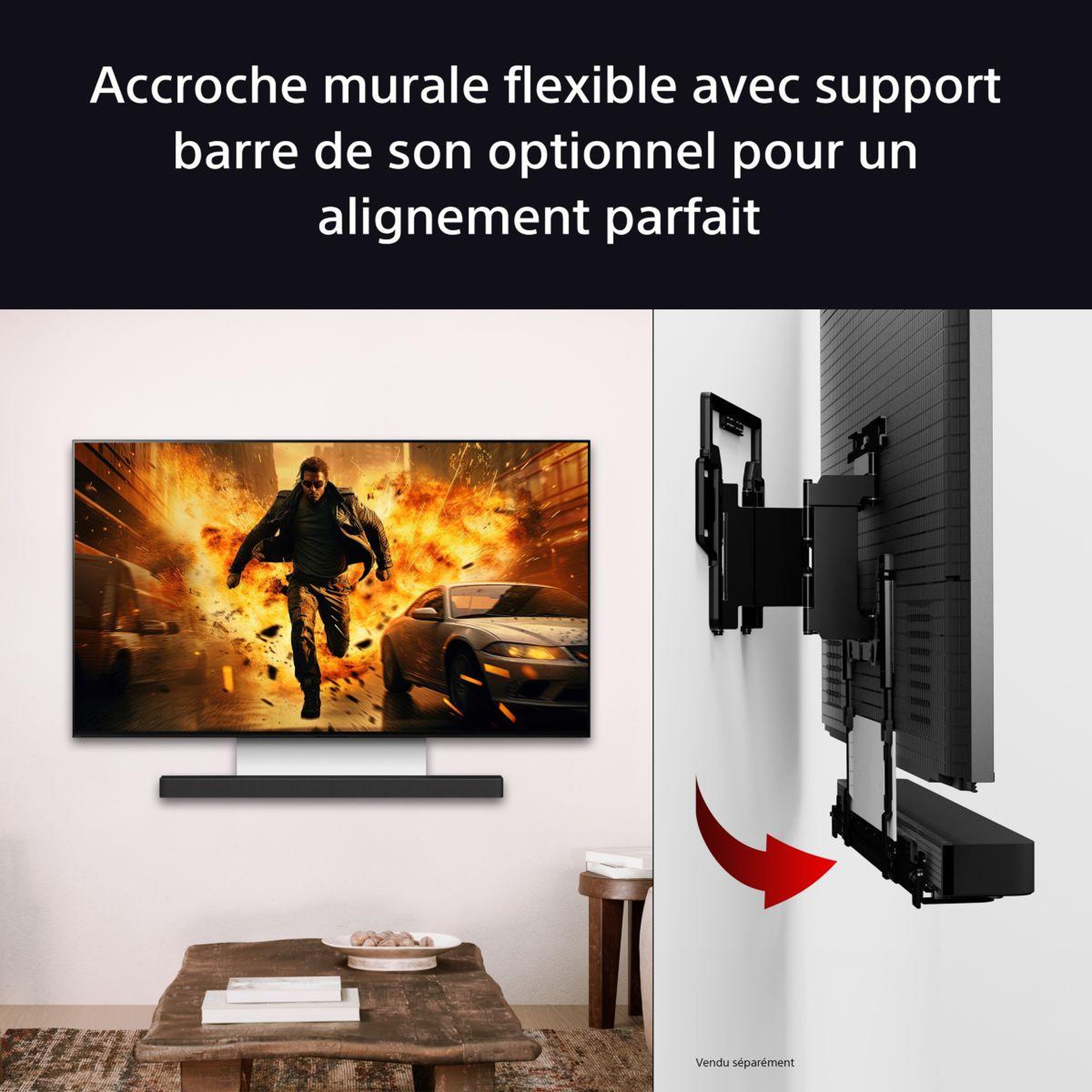 Voir la diapositive 4 : SONY Support barre de son SUWB1