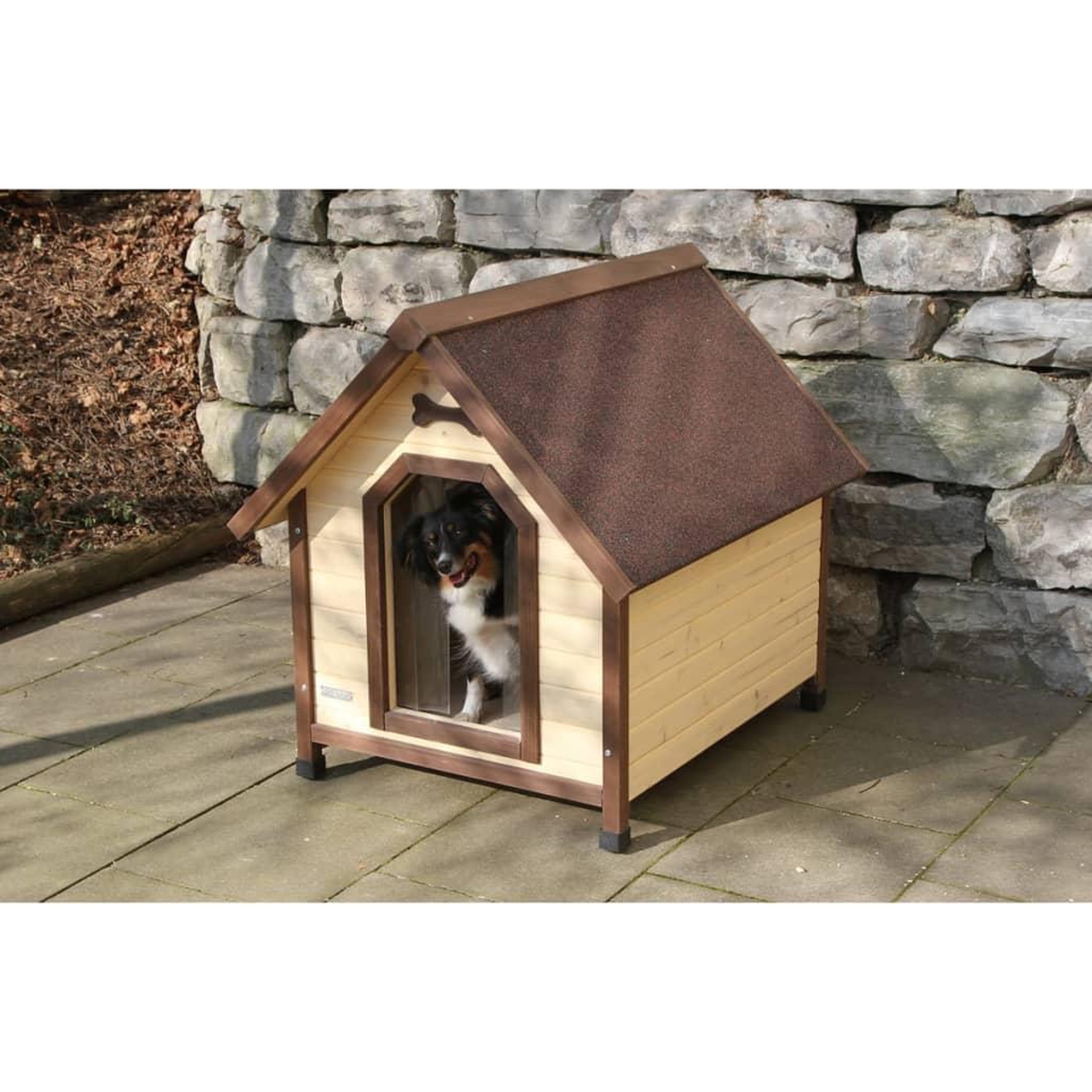 Voir la diapositive 4 : KERBL Kerbl Niche pour chiens 4 saisons 100 x 83 x 94 cm Marron 81349