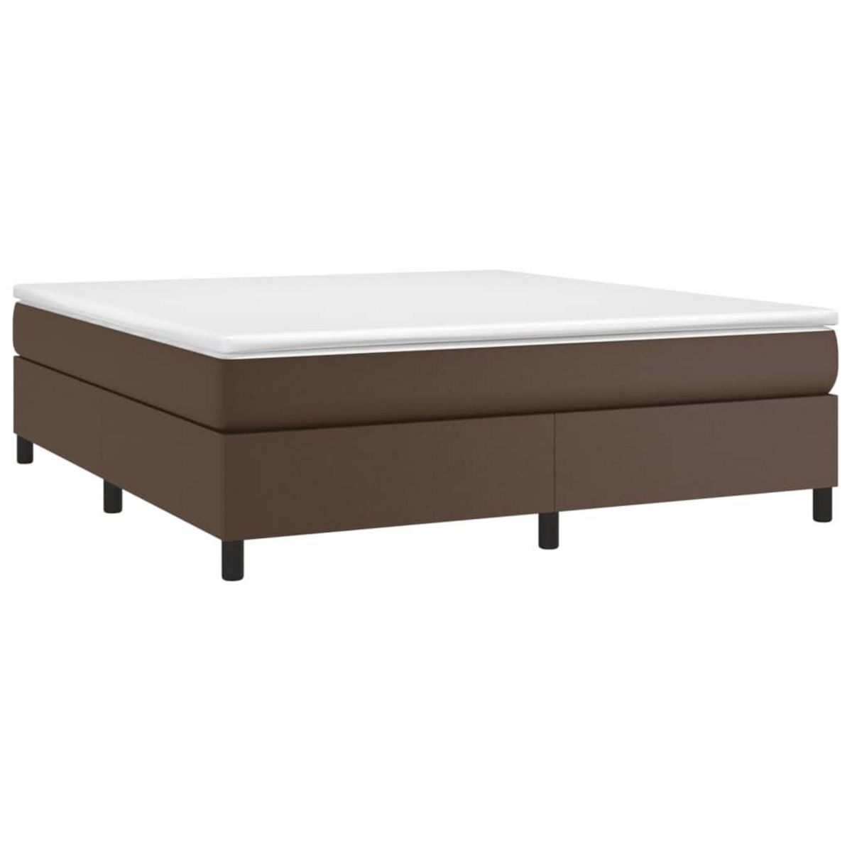 VIDAXL Cadre de lit sans matelas marron 160x200 cm similicuir