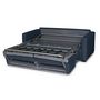 Voir la diapositive 5 : Canapé convertible système couchage express matelas 160x200 17cm 3 places en tissu DYLAN 