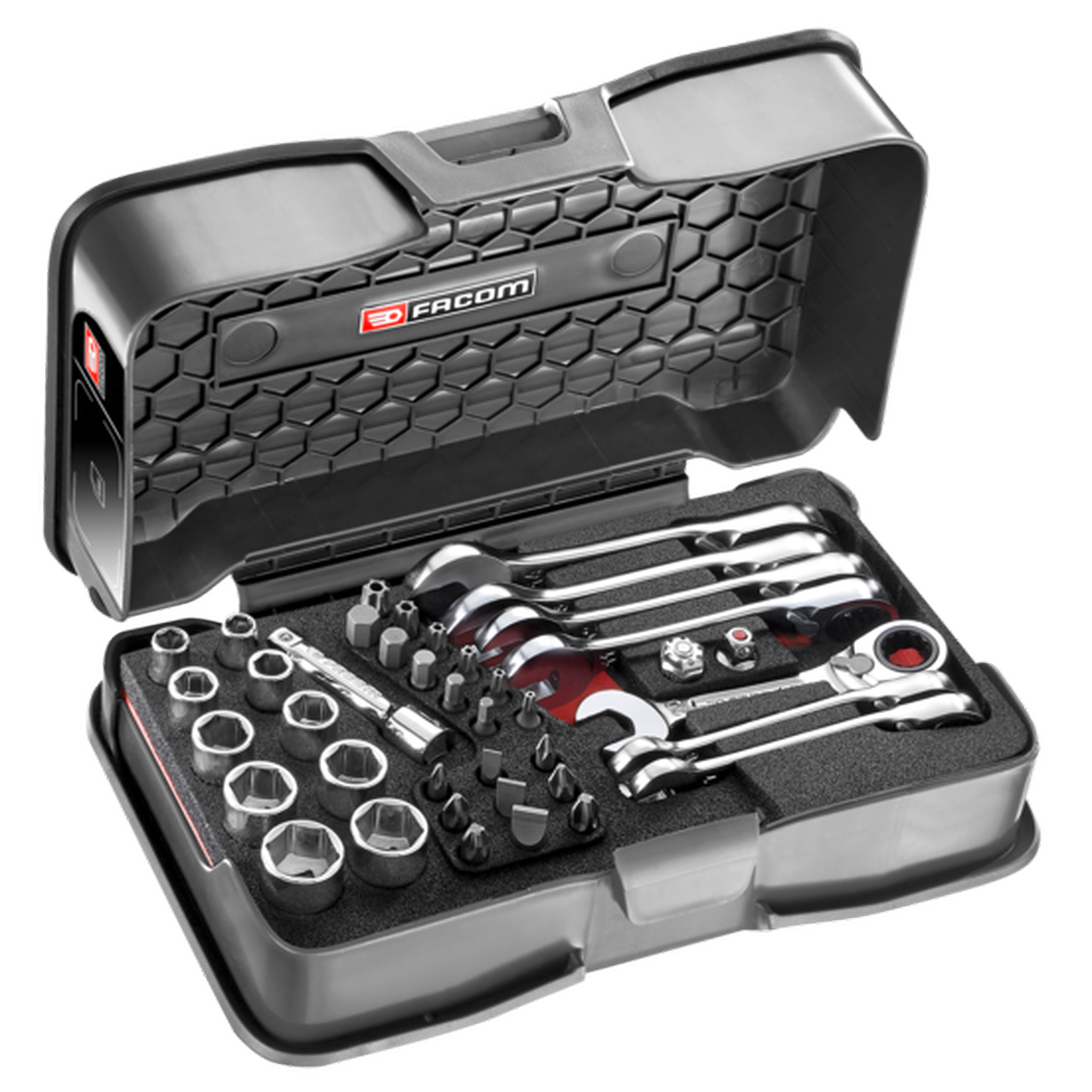 FACOM Coffret multi-serrage à cliquet ultra compact métrique