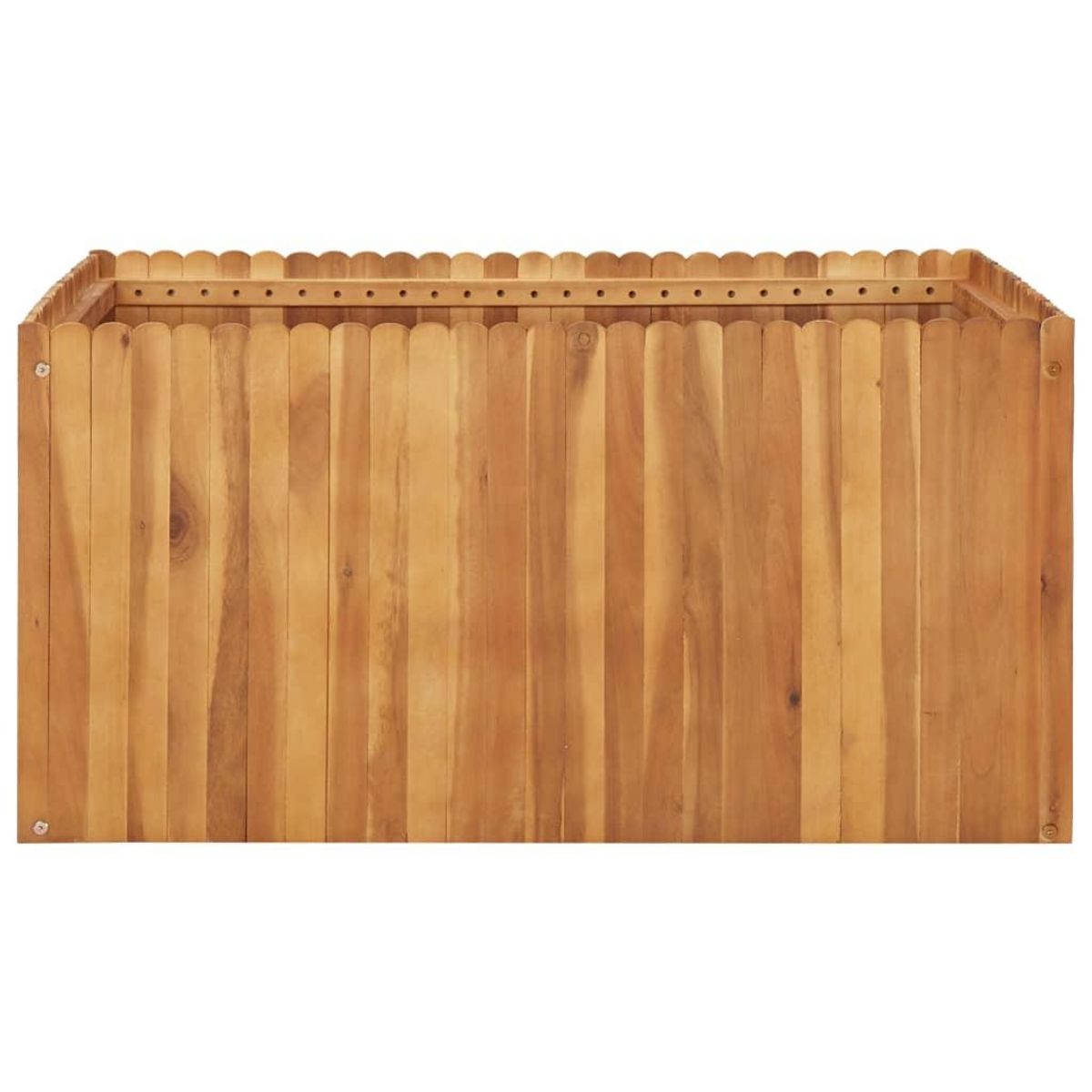 VIDAXL Lit sureleve de jardin 100x100x50 cm Bois massif d'acacia